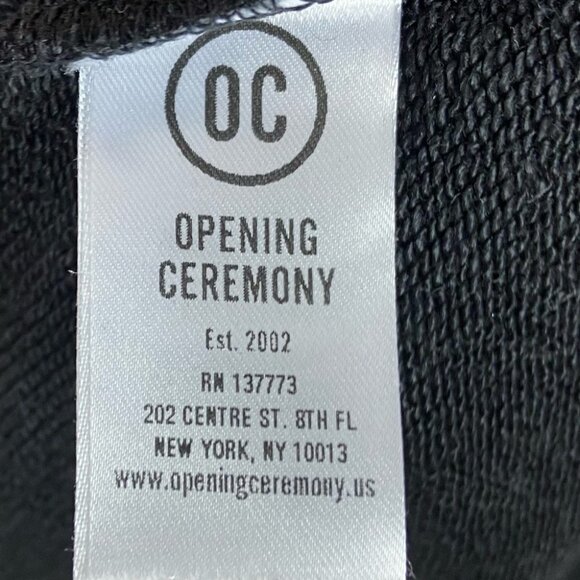 Opening Ceremony IOU Short Sleeve Sweatshirt Tee Size XS Bling Sequins Top Shirt - Picture 7 of 11